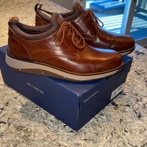 Rockport Men's Chestnut Leather Oxfords